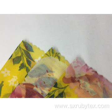 Knit Mesh Print Fabric